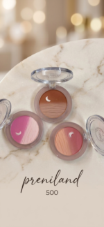 رژگونه دو رنگ ماه پینترستی از برند با کیفیت hudaaa.muji