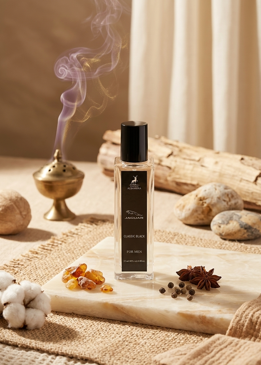 1781075970465 عطر ادوپرفیوم مردانه الحمبرا مدل جگوار کلاسیک بلک - تصویر 1